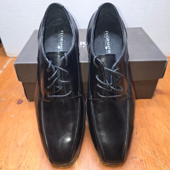 Florsheim - Jet Bike Toe Oxford (black) Men's Lace-up Bicycle Toe Shoes Size 7.5 - Picture 4 of 8